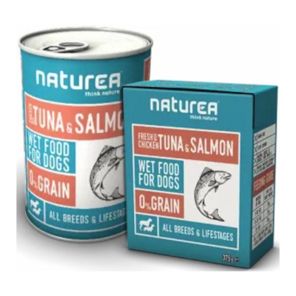 NATUREA - Alimentação Húmida para Cães - CHICKEN WITH TUNA & SALMON
